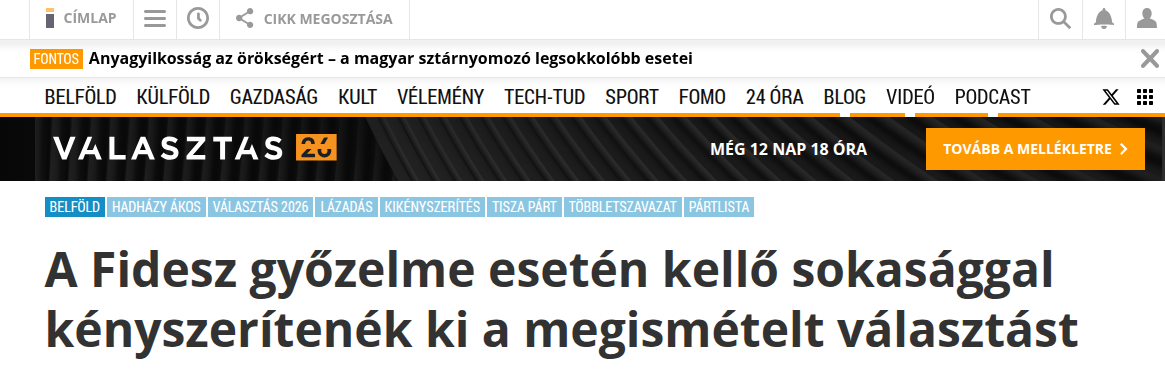 Fenyegetés címlapon: Hadházynak üzent a hatalom az Indexen thumbnail